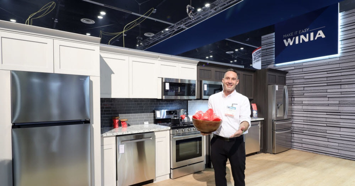 위니아전자, KBIS·IBS 2022서 '위니아 보르도 냉장고' 신제품 선보여