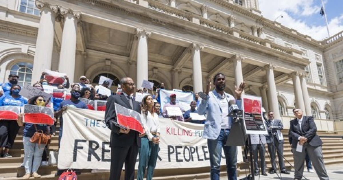 USA NEW YORK RIKERS ISLAND PROTEST