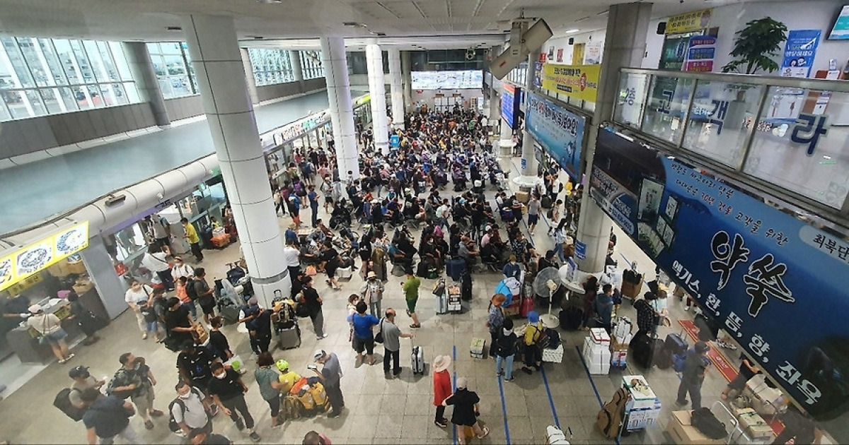 여름휴가철 인천항 연안여객터미널 이용객 41% 증가