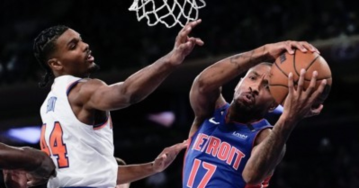 Pistons Knicks Basketball