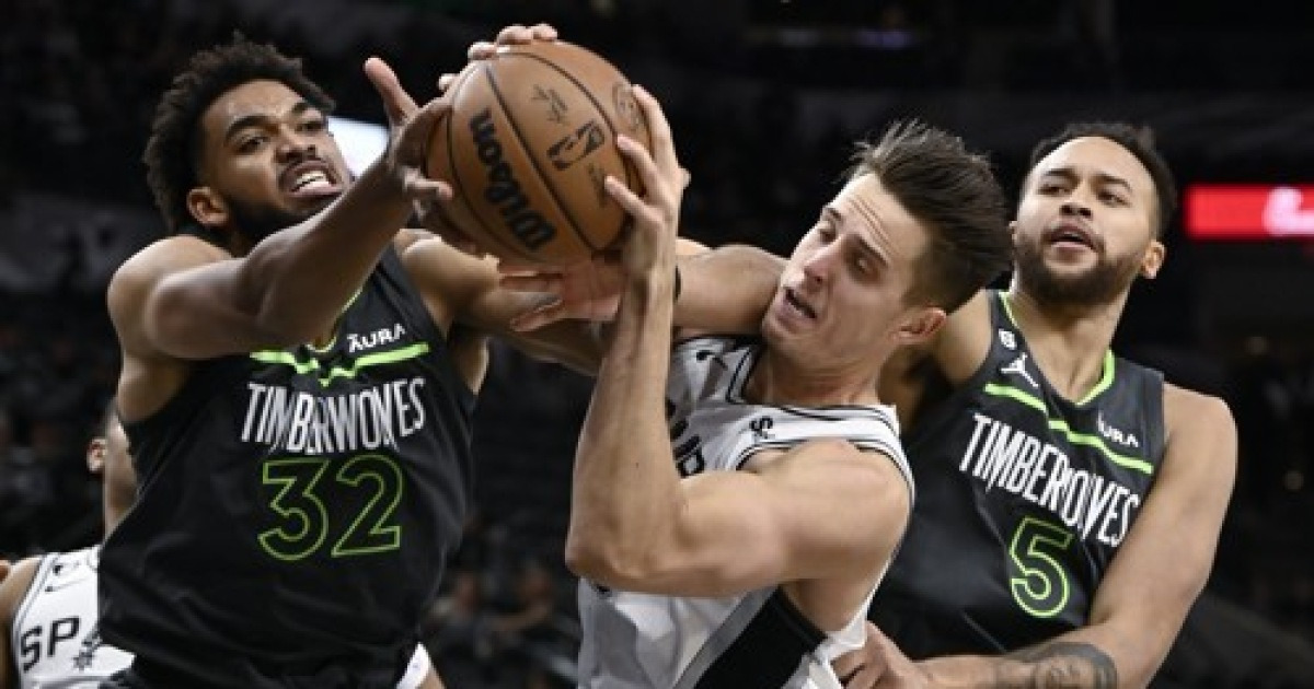 Timberwolves Spurs Basketball