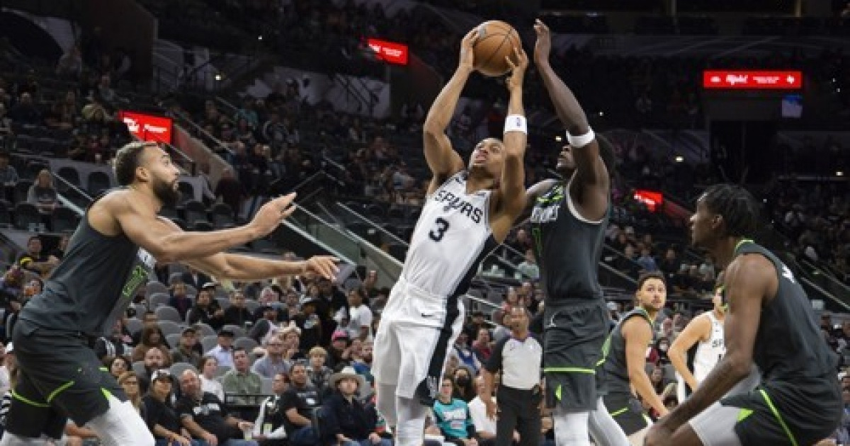 Timberwolves Spurs Basketball