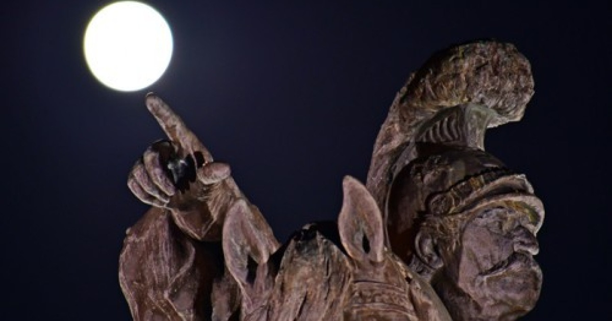 Greece full moon