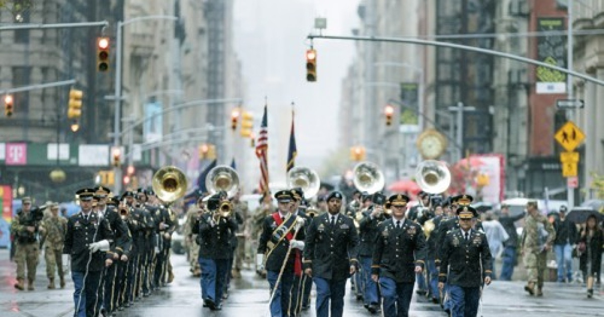 USA NEW YORK VETERANS DAY PARADE