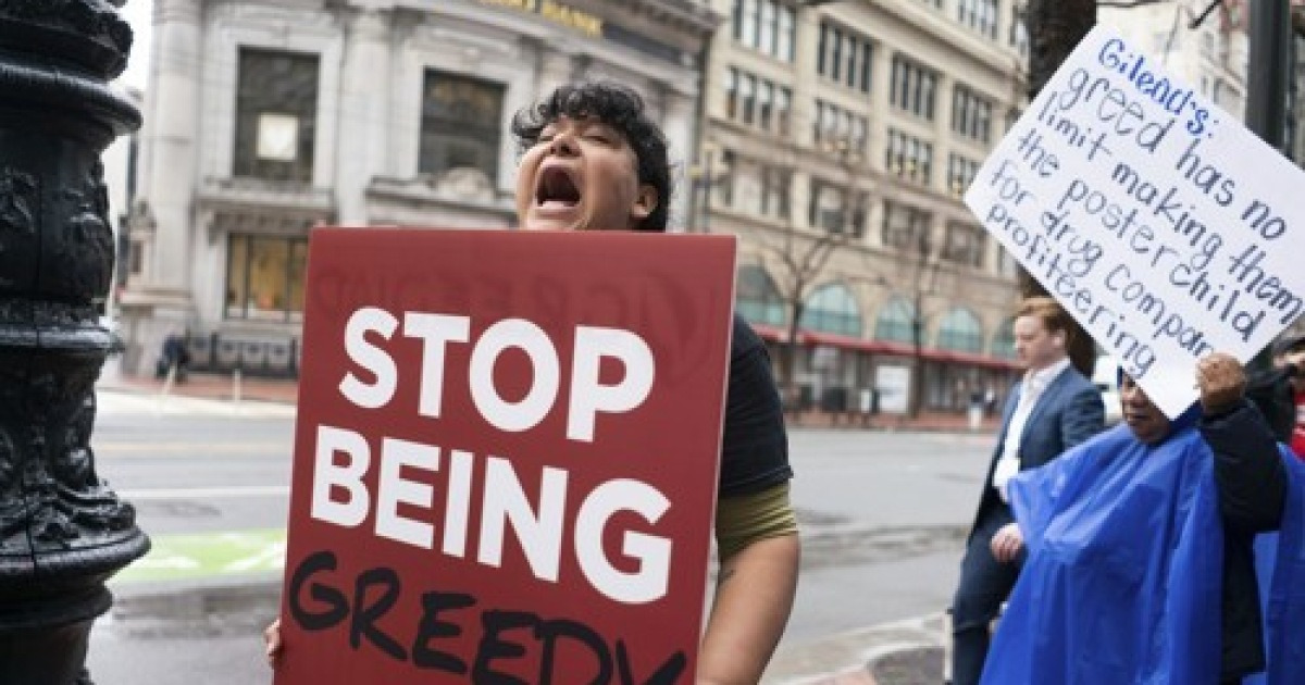 AHF's Gilead Protest in San Francisco