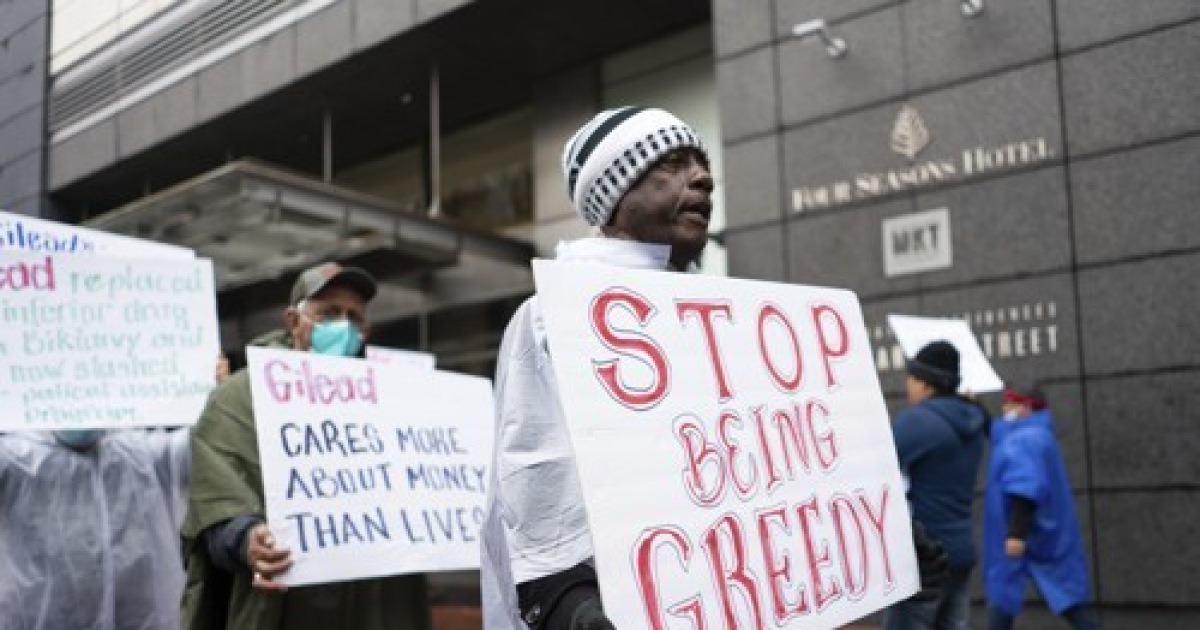 AHF's Gilead Protest in San Francisco