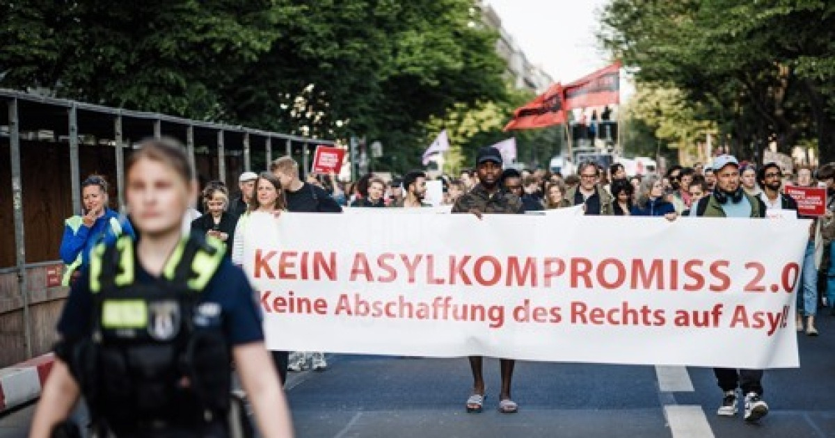 GERMANY ASYLUM PROTEST