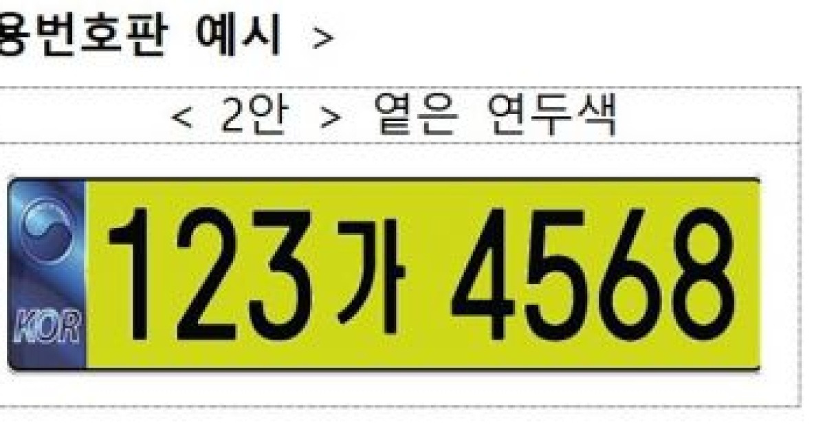 9월부터 법인차 연두색 번호판무늬만 법인차 막는다 9421