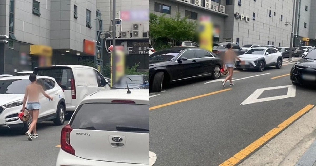 '대프리카' 얼마나 덥길래…대낮 웃통 벗은 女 길거리 활보 '깜짝'