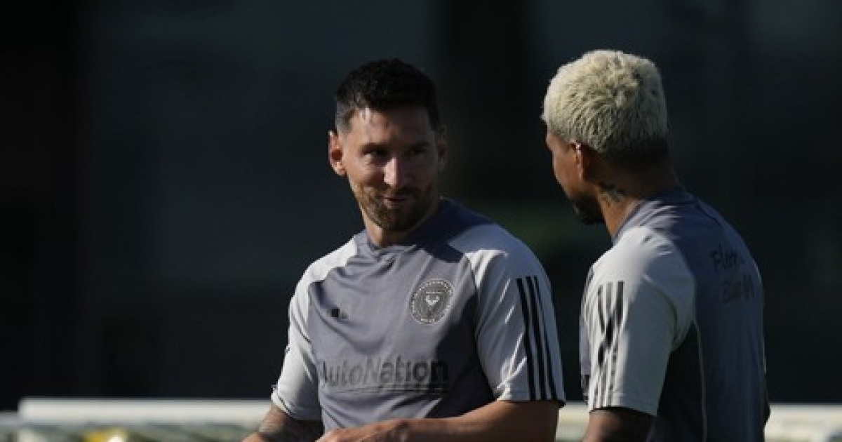 MLS Miami Messi Training Soccer