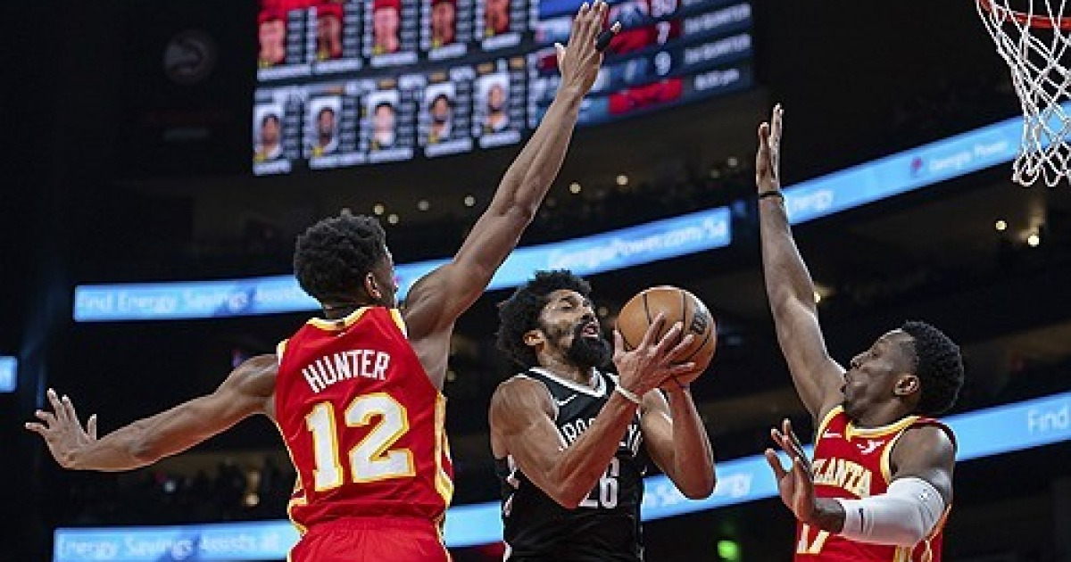 Nets Hawks Basketball