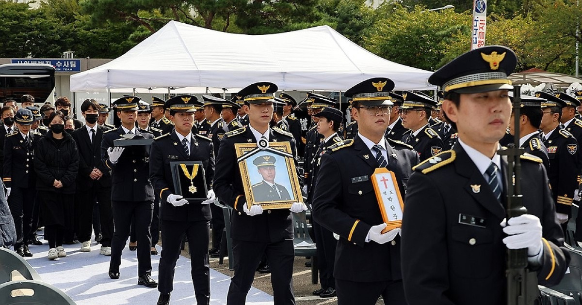 화재 조사하다 숨진 고 박찬준 경위, '위험직무순직' 인정