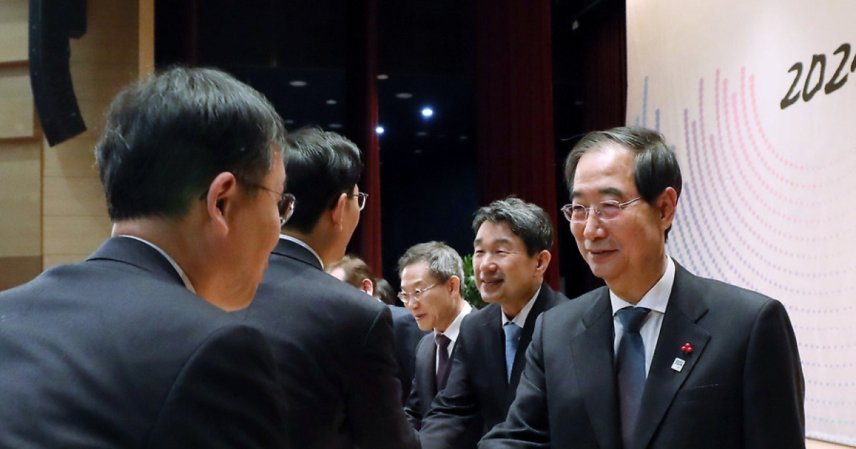 2024년 정부 시무식, 신년 인사하는 한덕수 국무총리