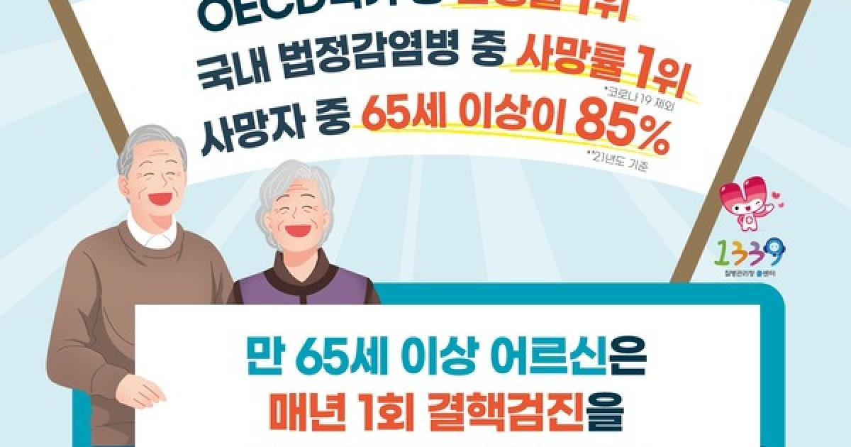 여주시보건소 65세 이상 어르신 무료 결핵검진 실시