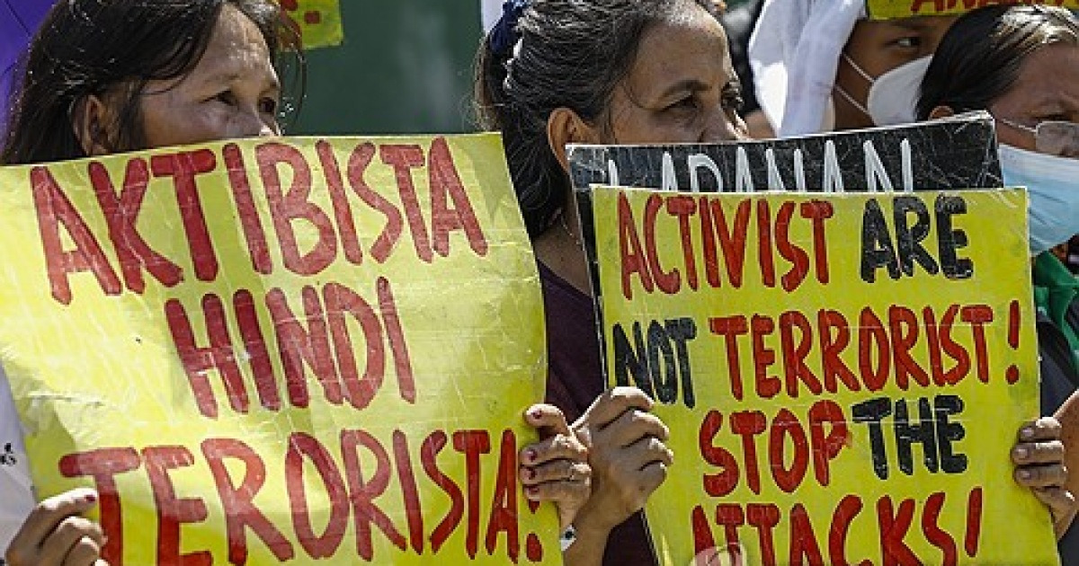 PHILIPPINES PROTEST HUMAN RIGHTS