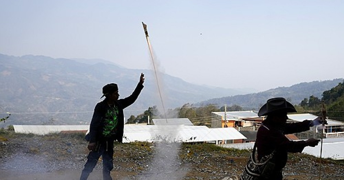 Guatemala Flying Pole Dancers