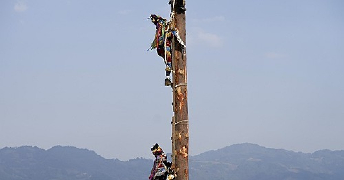 Guatemala Flying Pole Dancers