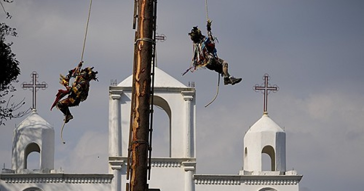 Guatemala Flying Pole Dancers