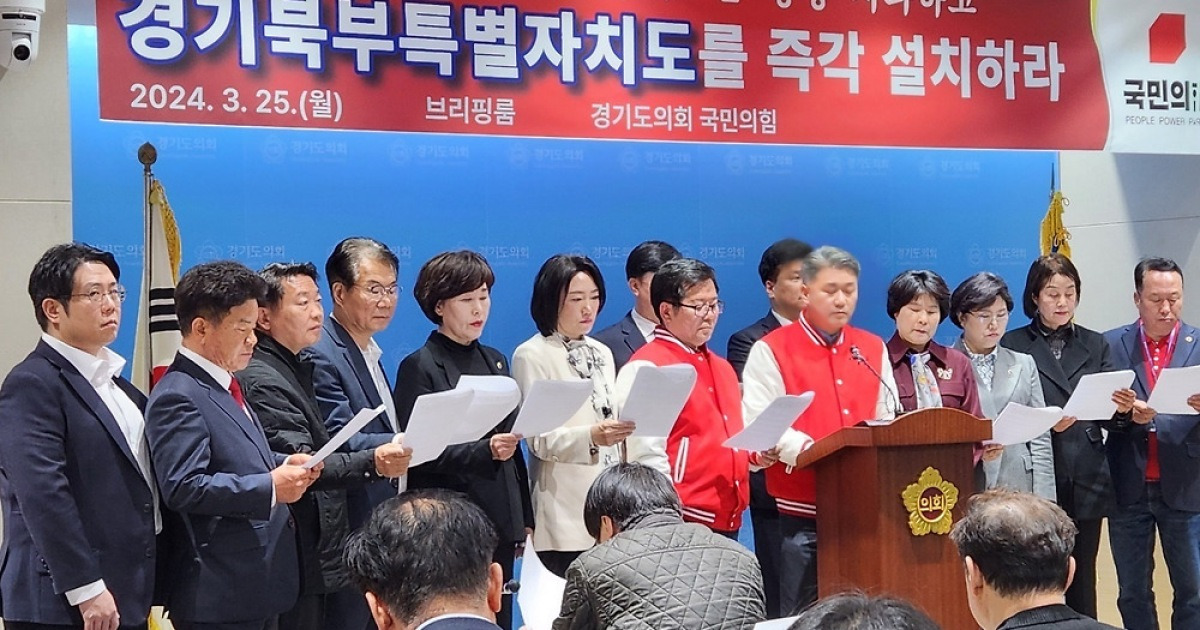 경기도의회 국힘 “강원서도’ 발언에 대한 김동연 판단 밝혀라”
