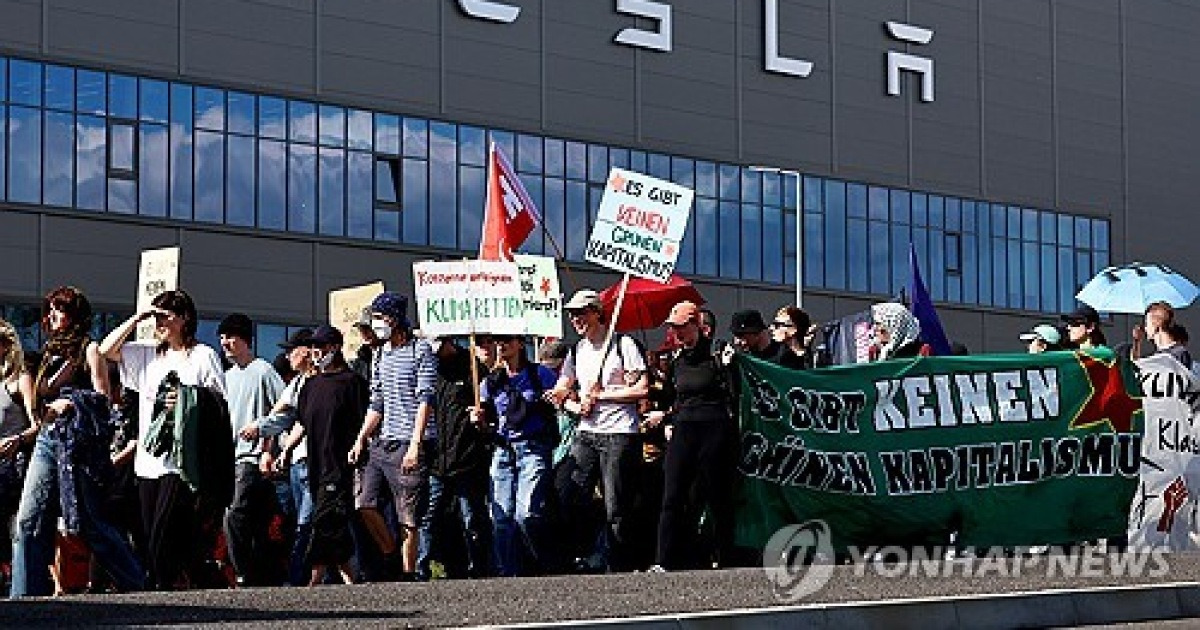 GERMANY TESLA PROTEST
