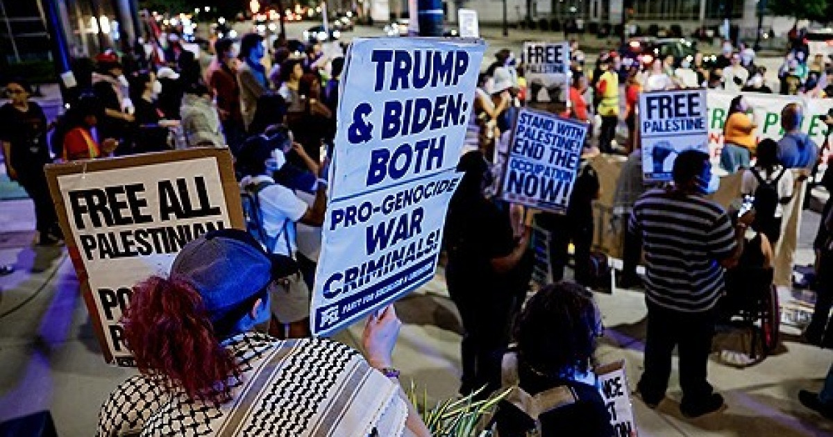 USA PRESIDENTIAL DEBATE PROTEST