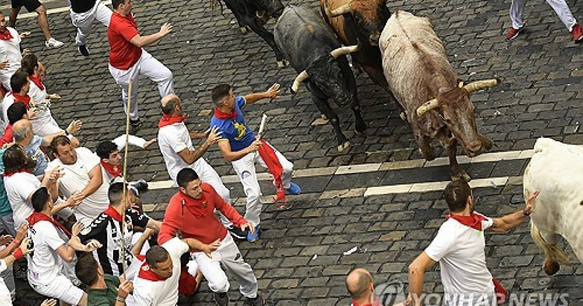 Spain Running of the Bulls