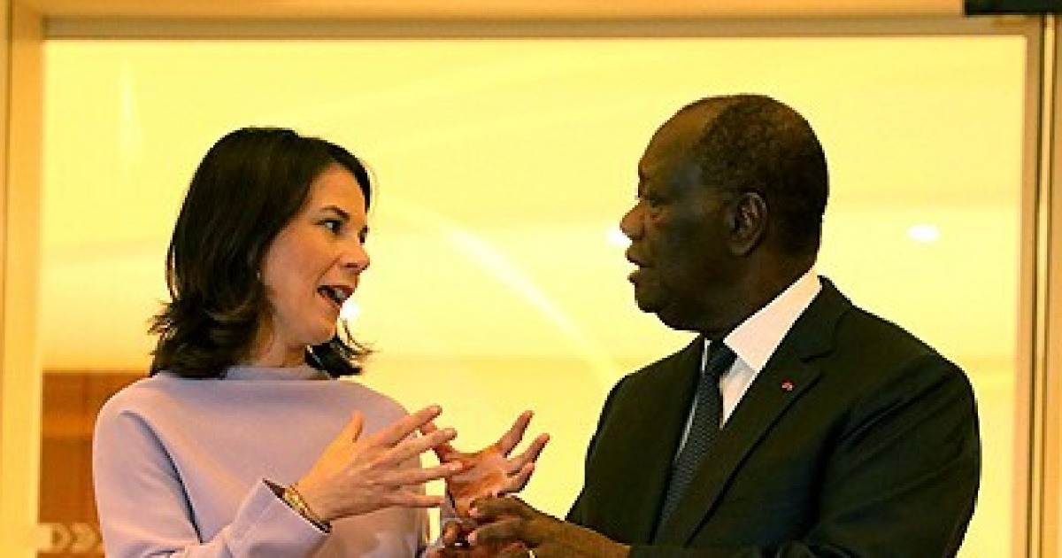 IVORY COAST GERMAN FOREIGN MINISTER MEET DIPLOMACY