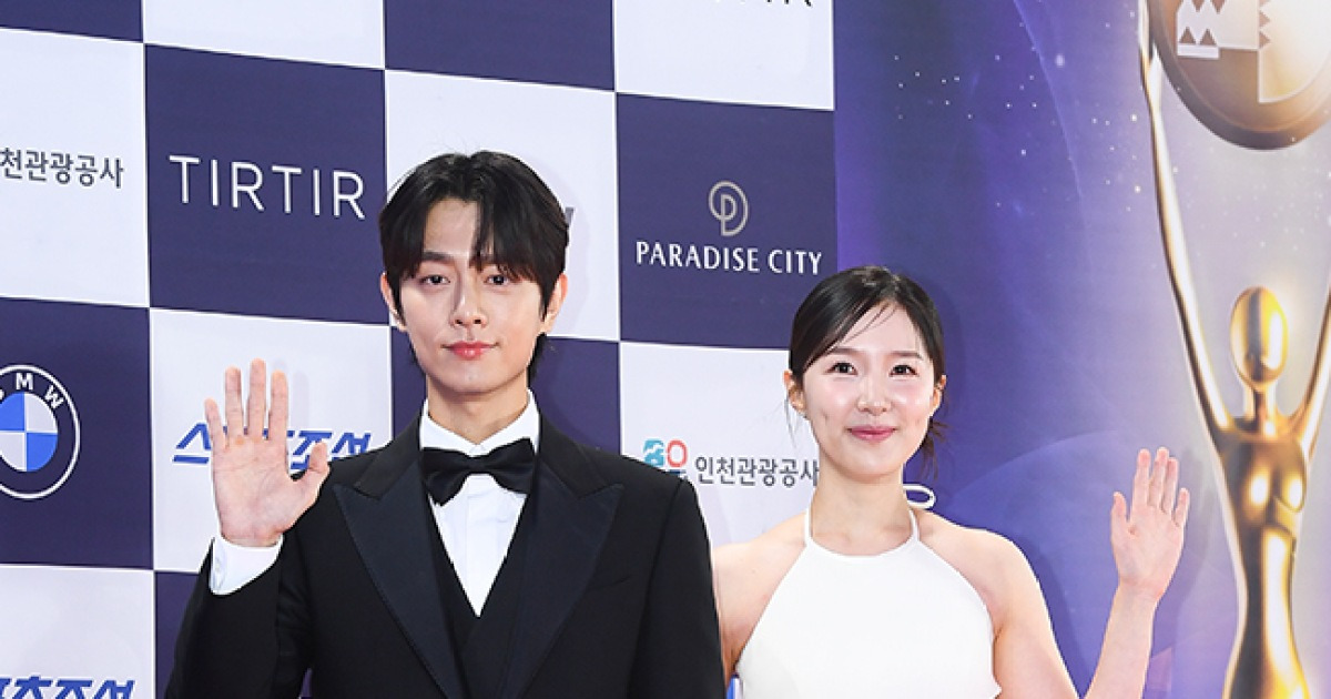 [ST포토] '연애남매' 박재형-박세승, 청룡시리즈 참석한 인플루언서