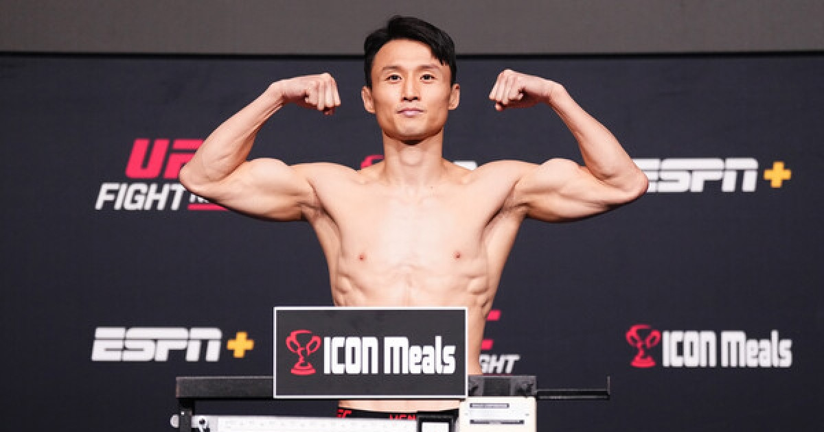 '강력한 왼손 훅!' 최두호, 알지오 상대로 8년 만의 UFC 승리!