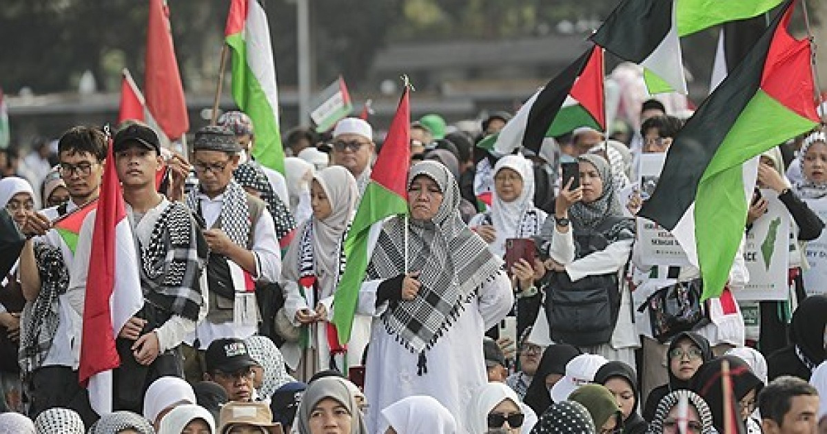 INDONESIA SOLIDARITY RALLY PALESTINE