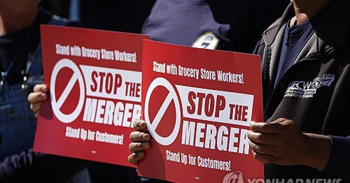 Grocery Stores Merger Protest