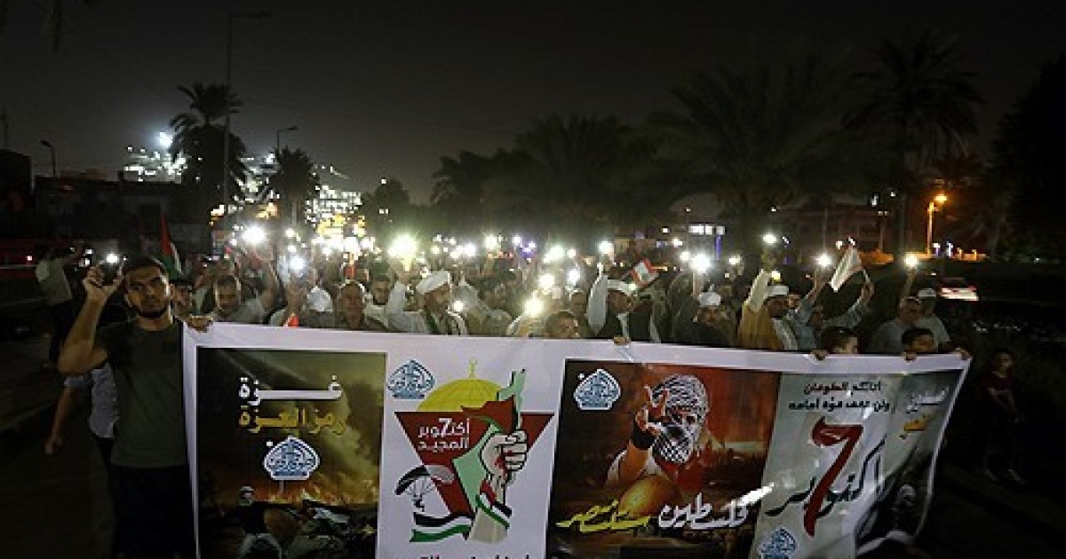 IRAQ RALLY ISRAEL GAZA CONFLICT