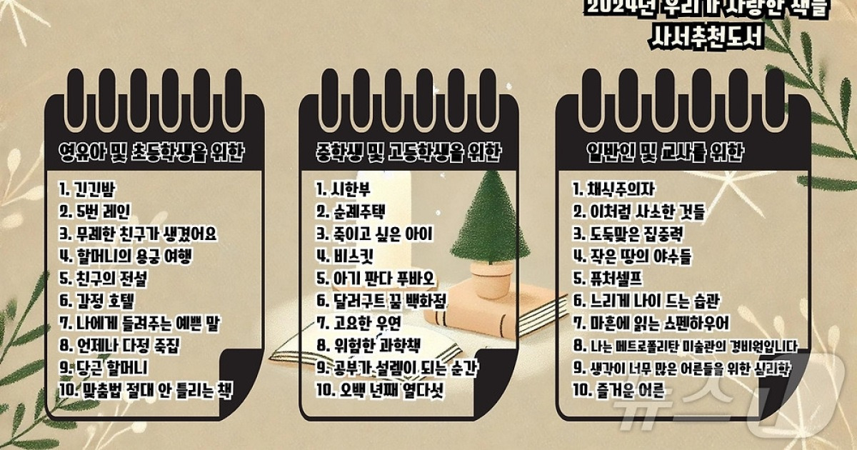 충북교육도서관, 12월 북큐레이션 사서추천 도서 30권 선정