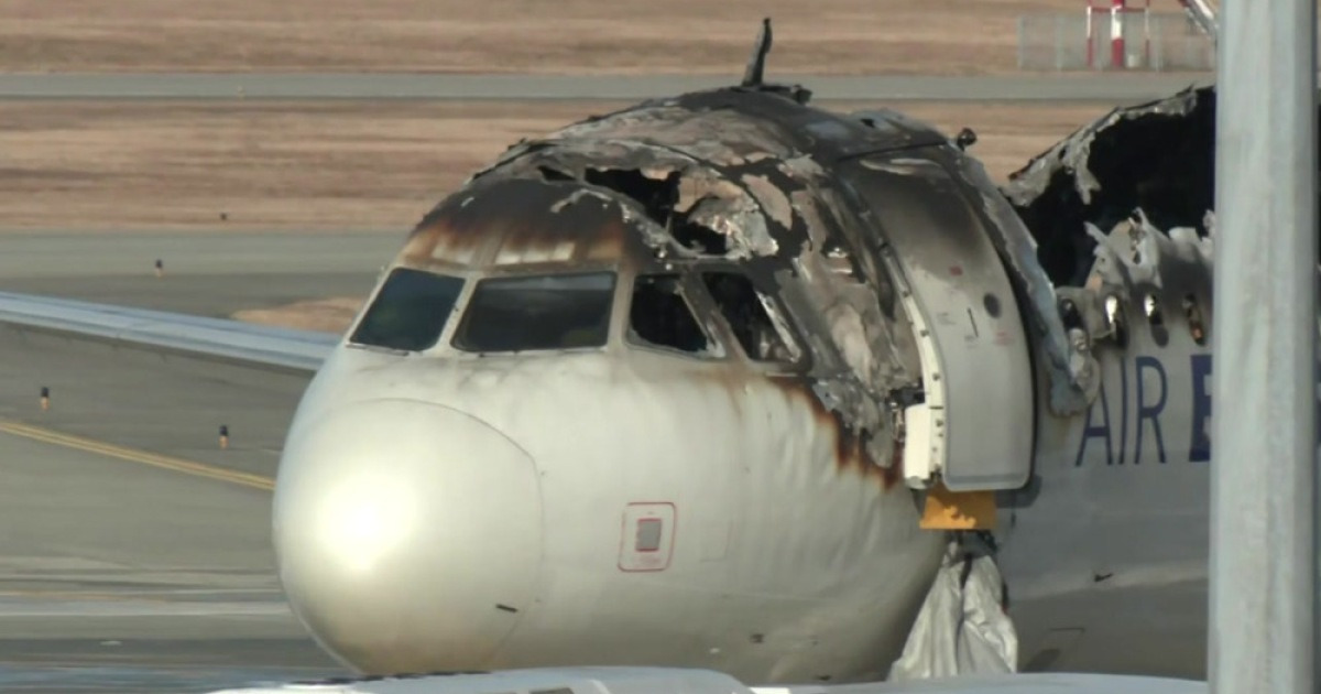 飛行機に火がある場合は？