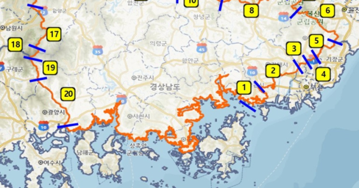 경남도 전국 최초 광역 시도 지적도 경계 정비 추진