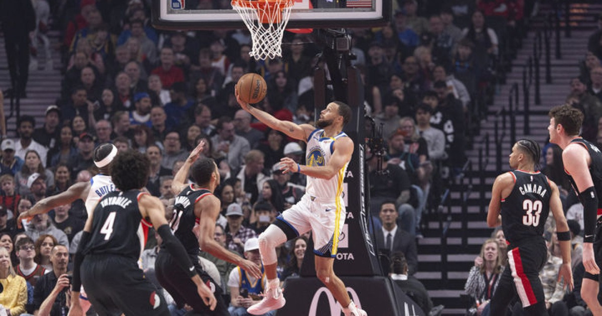 NBA 골든스테이트, 포틀랜드 잡고 PO 직행 희망 살려
