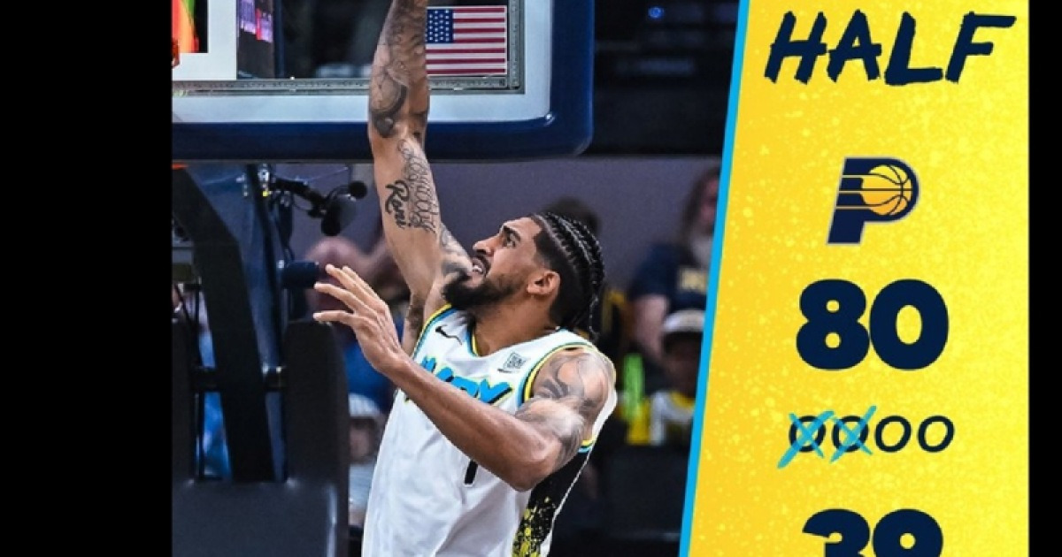 [NBA PO] ‘전반전 80-39’ 인디애나, 클리블랜드 제압 … 동부 컨퍼런스 FINAL까지 1승
