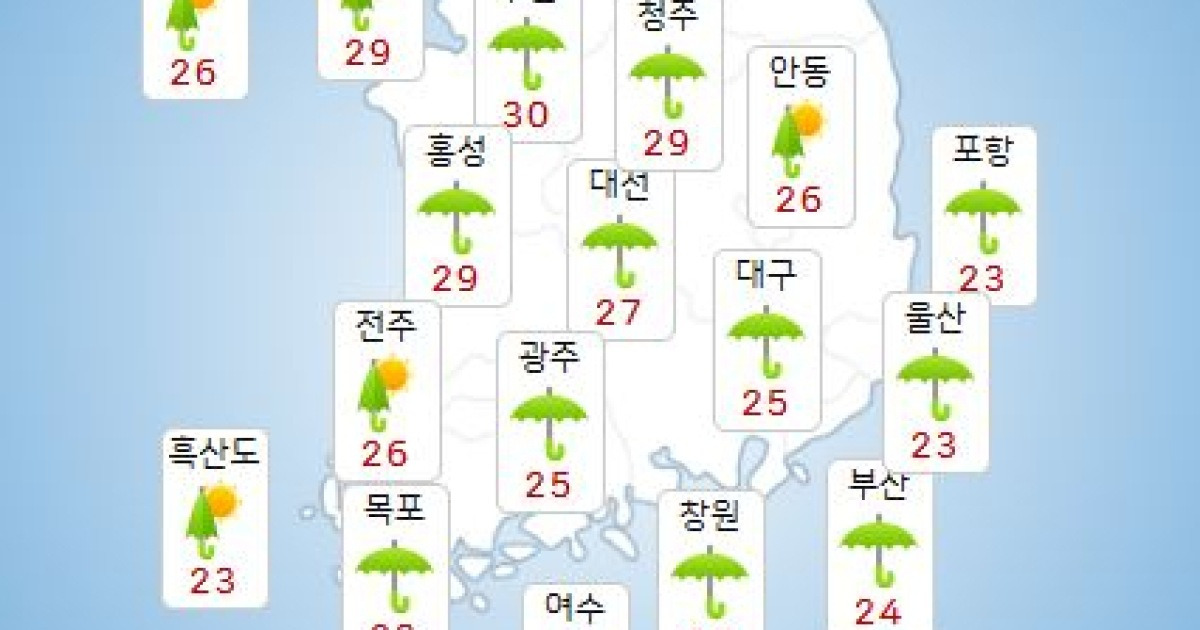 청주 날씨 풍경