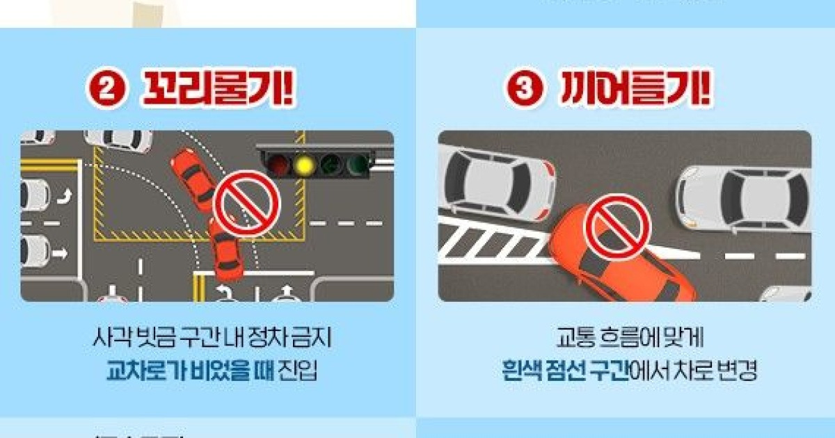 도로교통공단, '5대 반칙 운전' 근절…
