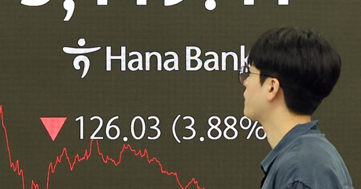 코스피 급락 직후 딜링룸