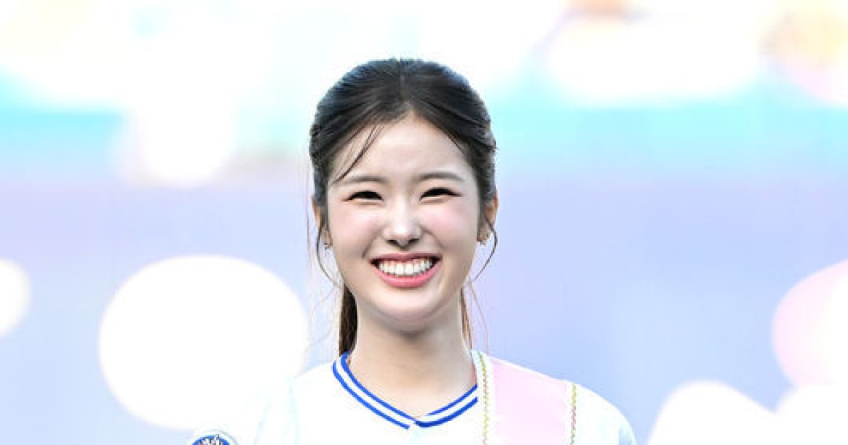 미스코리아 진 정연우, '야구장에서 반짝이는 미소' [사진]