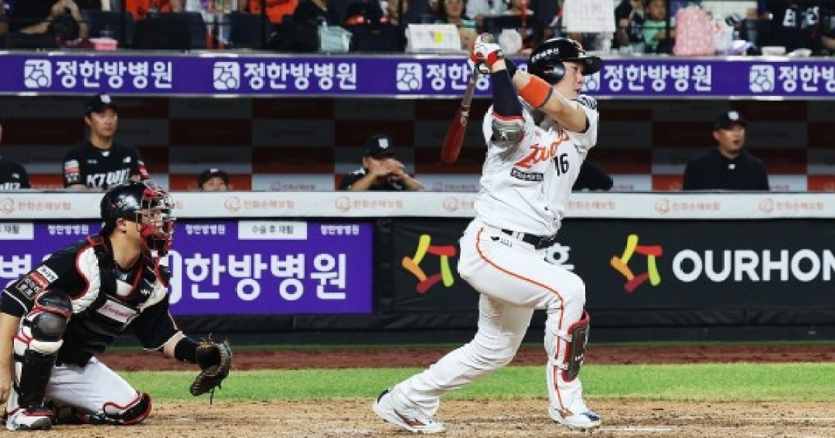 '1억 계약의 기적' 한화 하주석, 3할 타자로 유쾌한 반란... FA 최고 가성비