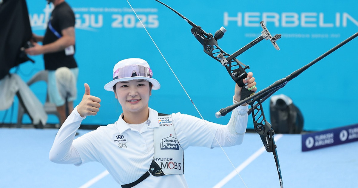 강채영, 양궁 세계선수권 첫 개인전 금메달…안산 동메달[스경X현장]