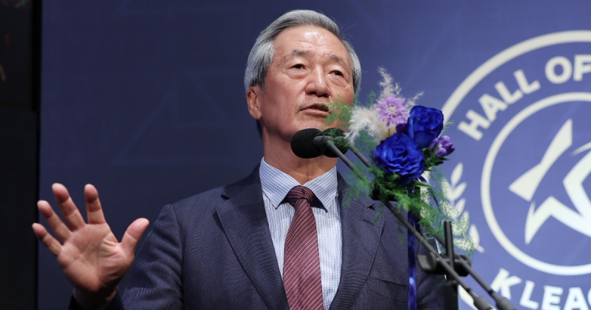 정몽준 명예회장 “한국은 4강 갔고 일본은 16강이었는데…韓 축구 실력 더 나아져야” [IS 현장]