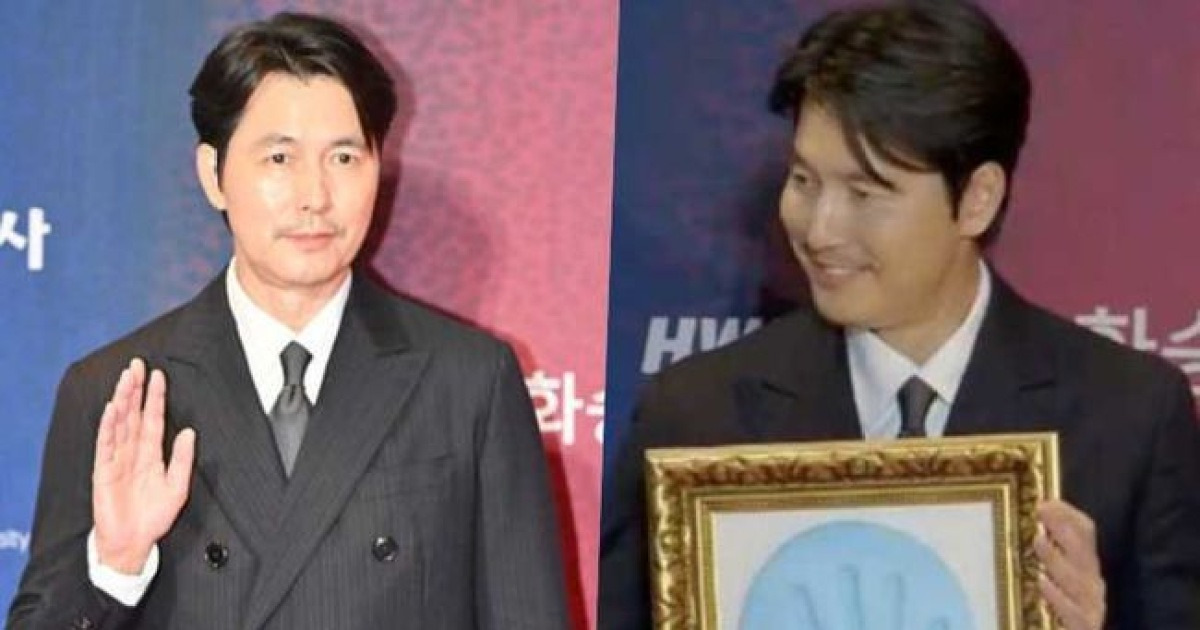 ‘혼외자 논란' 후 1년 만…정우성, 일단 웃었다 첫 '공식석상’ [핫피플]