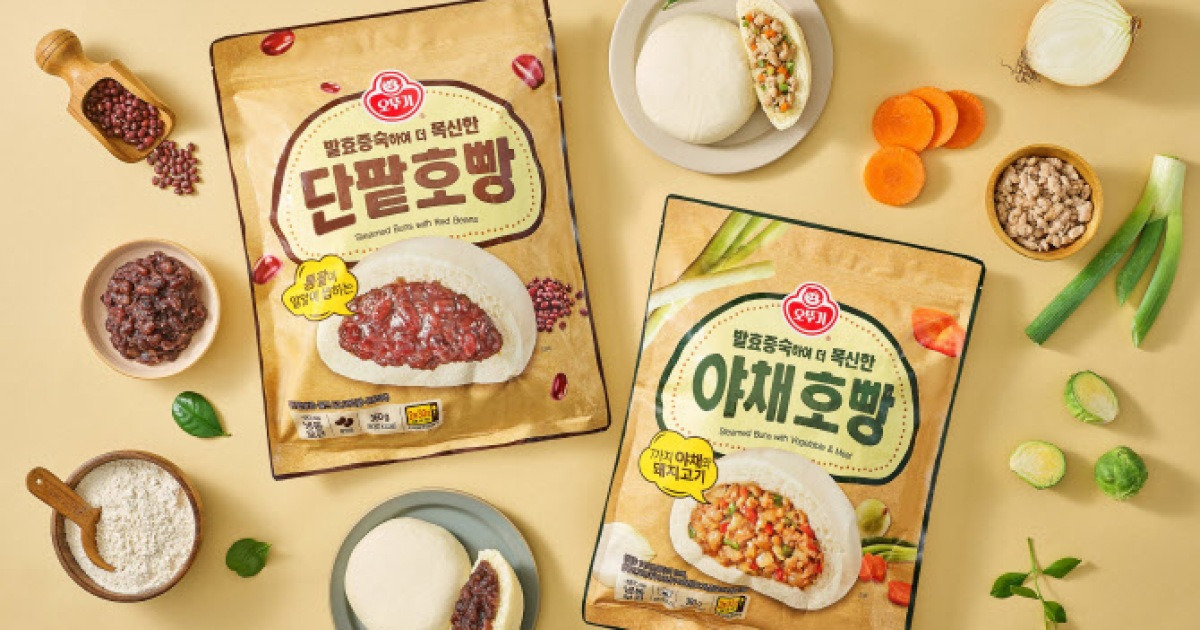 오뚜기, ‘발효증숙 단팥·야채호빵’ 출시