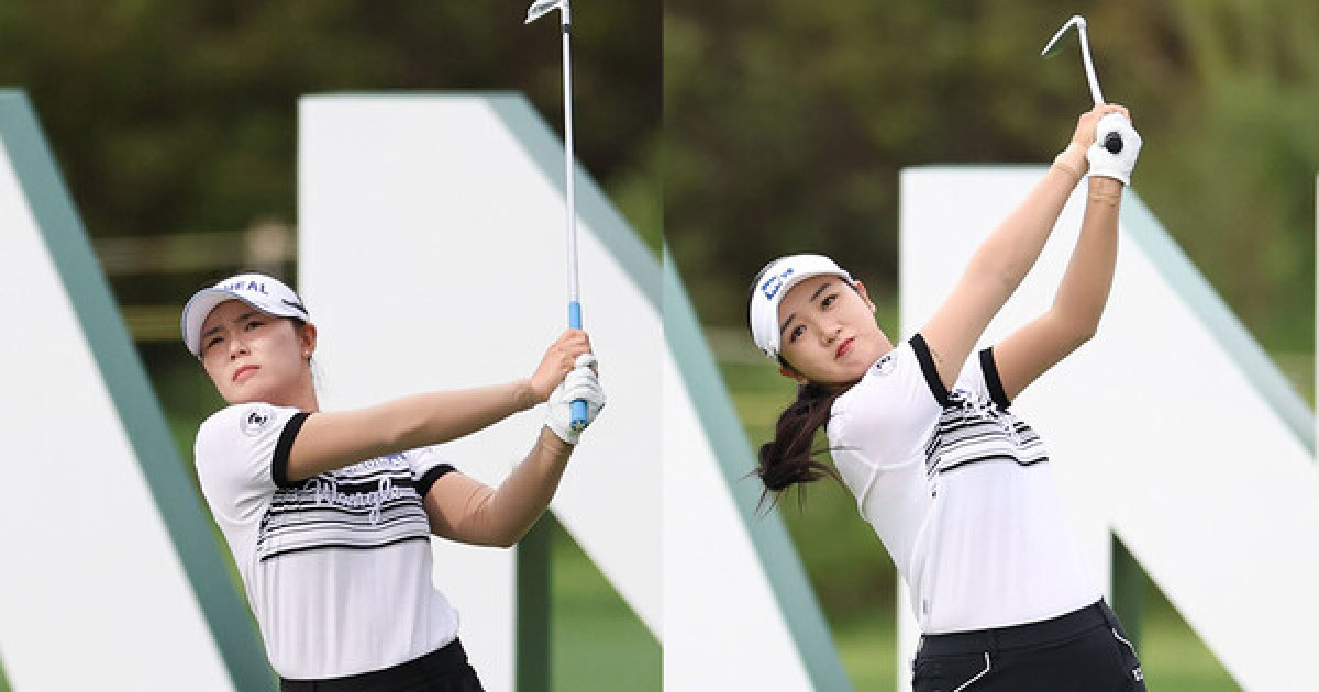 '같은 옷 입은' 이다연·박혜준, 하나금융그룹 대회 1R 공동 선두 [KLPGA]