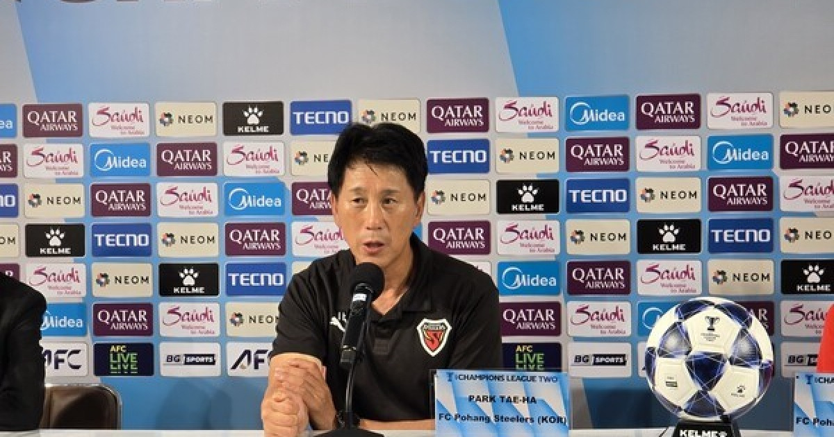 [ACLT 기자회견] '프로 데뷔골' 이동협 칭찬한 포항 박태하 감독, "모든 선수가 보물이자 선물"