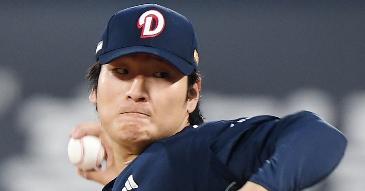 'KKKKKKKKKKK' 156km 곽빈 에이스 부활. 3위 상대로 5이닝 무실점 승리 찬스[인천 현장]