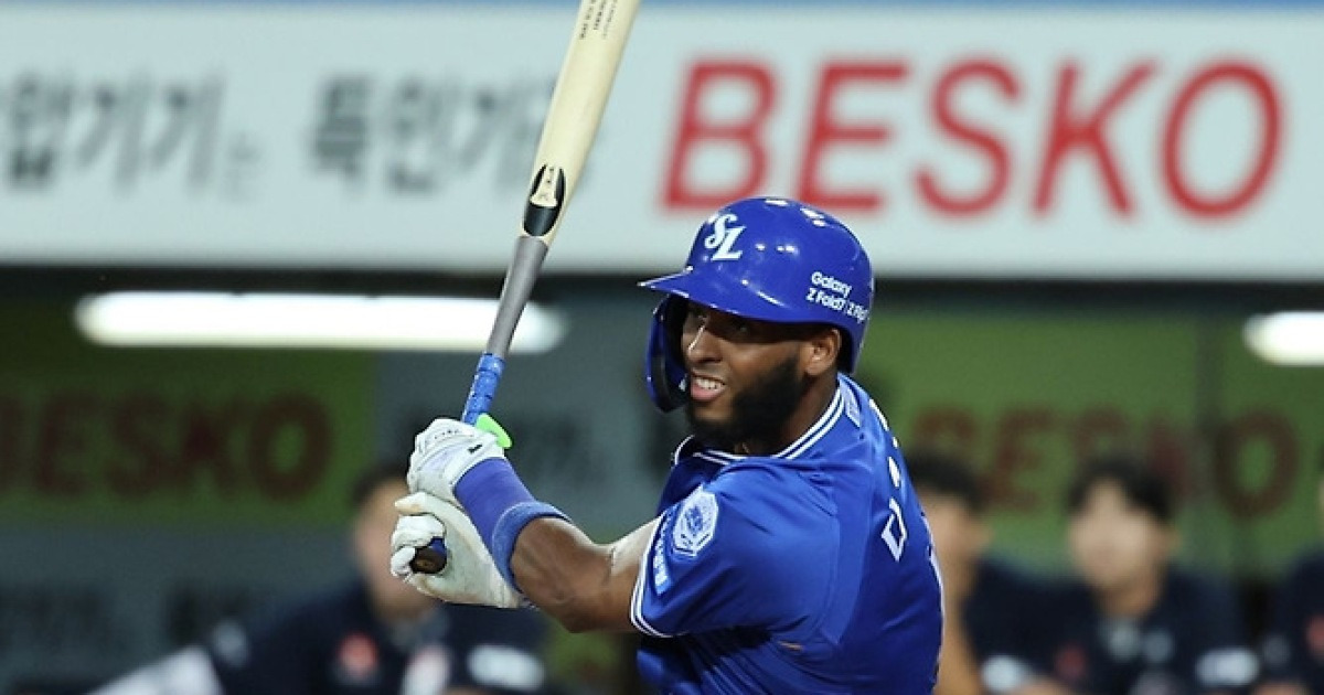 삼성 라이온즈 디아즈 KBO 최다 타점 기록 타이 “팬들에게 늘 감사”
